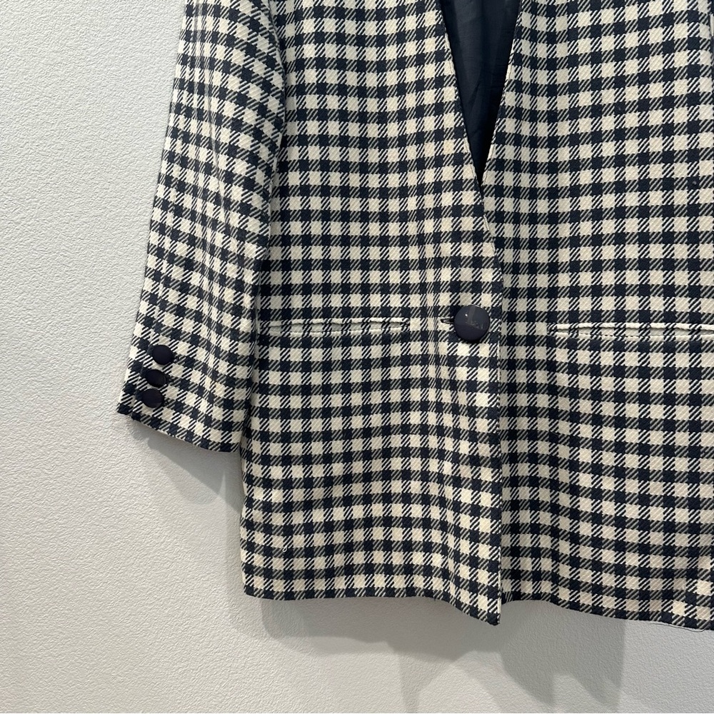 Vintage Eleanor P Brenner Checkered Blazer